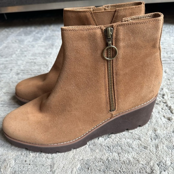 Vionic Astor Hazel Zip-Up Suede Ankle Comfort Booties Orthopedic Insoles 9.5 - Picture 4 of 7